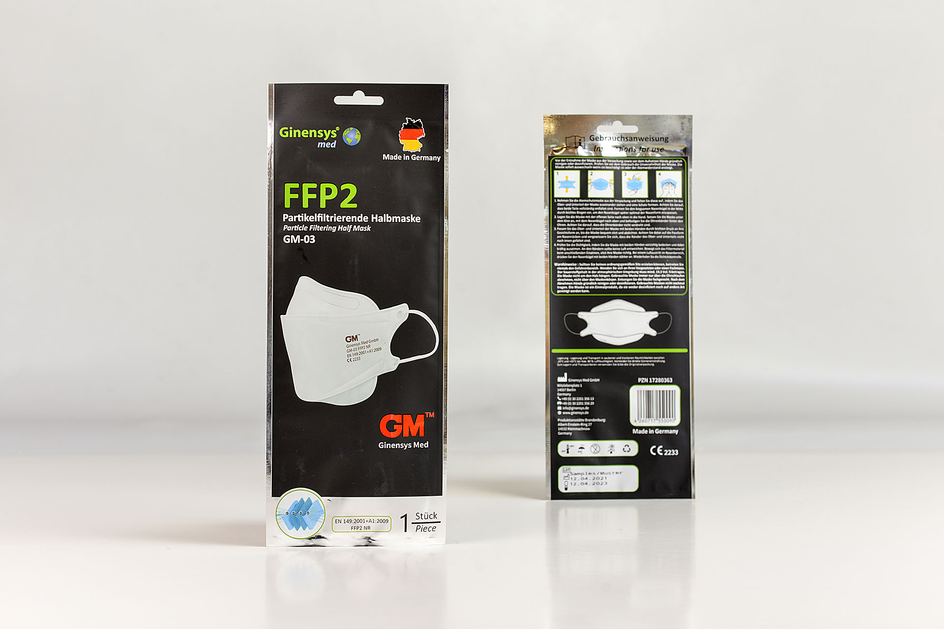 FFP2 partikelfiltrierende Halbmaske GM-03
